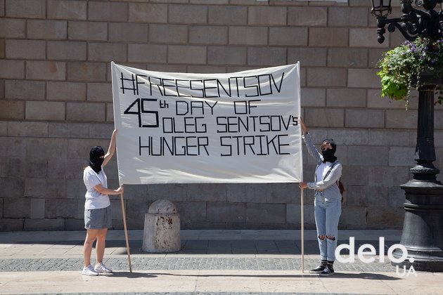 В Барселоне протестуют против заключения Олега Сенцова