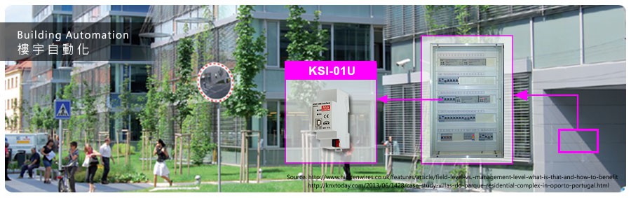 Реечный биполярный шлюз KNX/USB серии KSI-01U от Mean Well