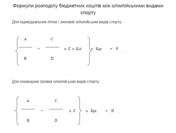 В Кабмине будут по-новому распределять деньги для спортсменов