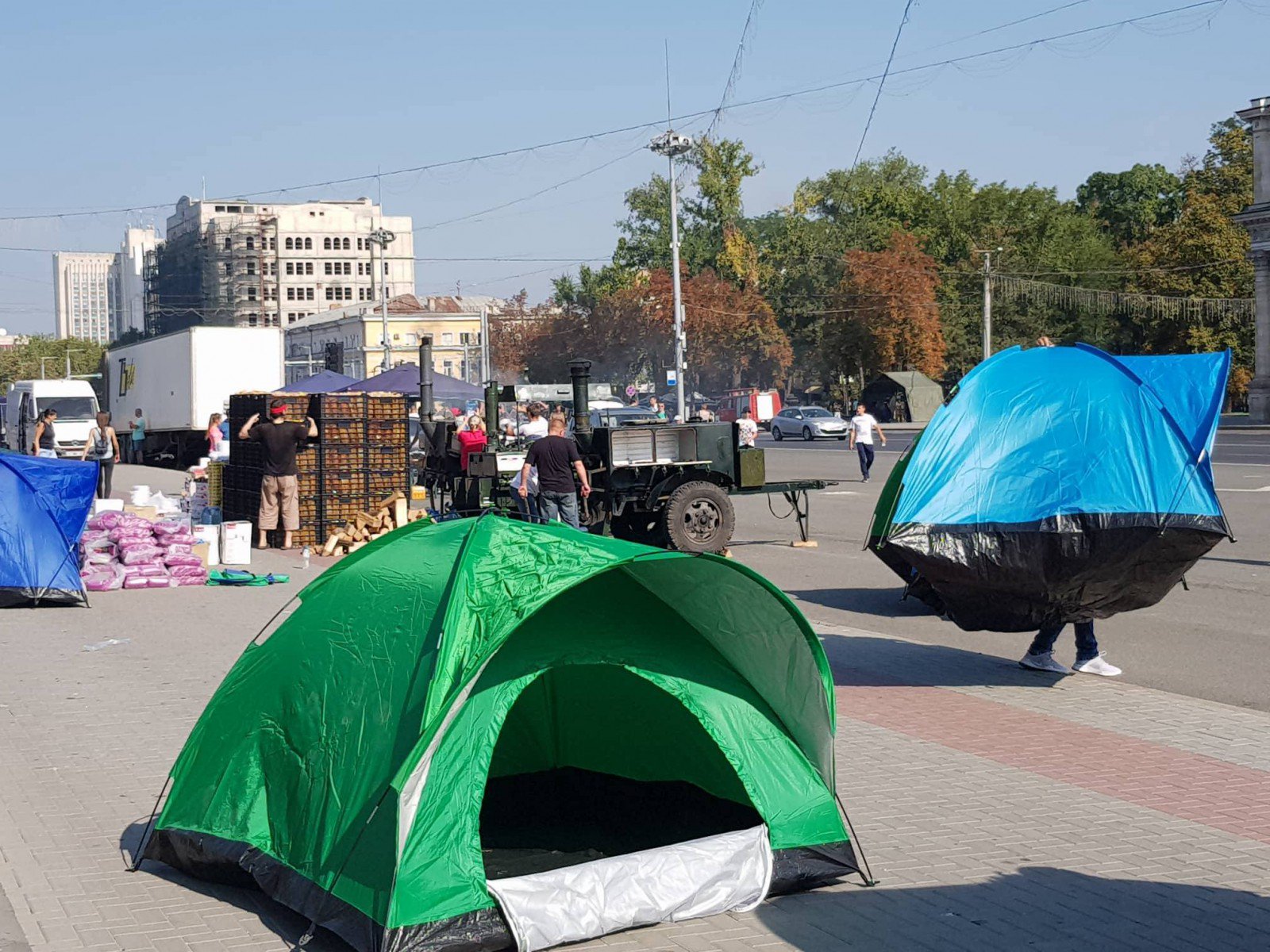 В Молдове проходит многотысячный антиправительственный протест (фото, видео)