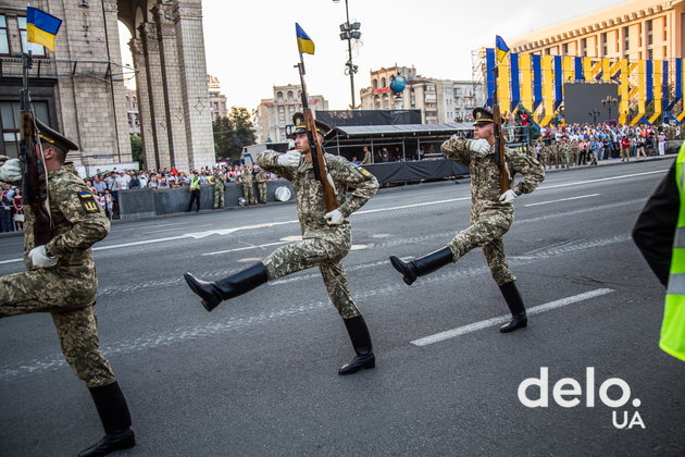 Как проходила репетиция парада в центре Киева. Фото: Э. Солдатова