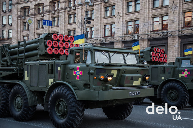 Как проходила репетиция парада в центре Киева. Фото: Э. Солдатова