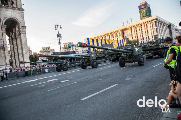 Как проходила репетиция парада в центре Киева. Фото: Э. Солдатова