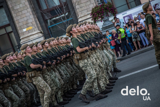 Как проходила репетиция парада в центре Киева. Фото: Э. Солдатова