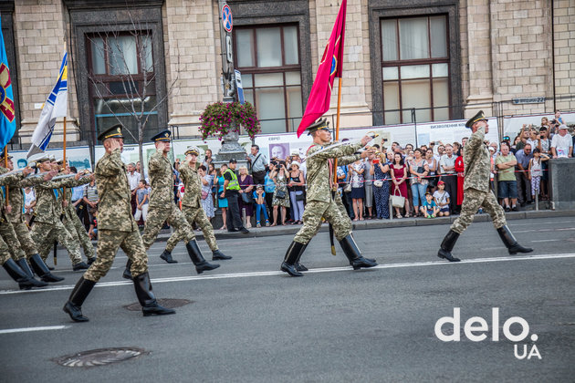 Как проходила репетиция парада в центре Киева. Фото: Э. Солдатова