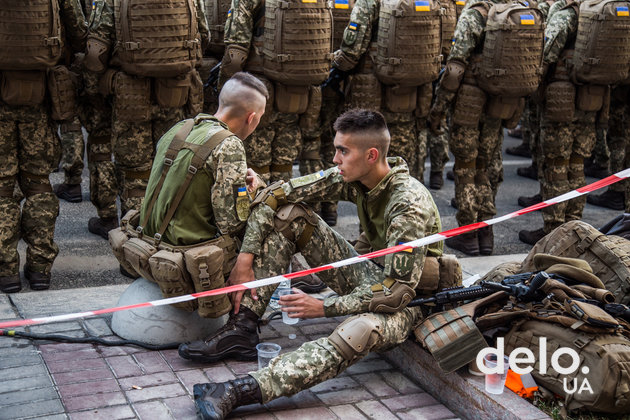 Как проходила репетиция парада в центре Киева. Фото: Э. Солдатова