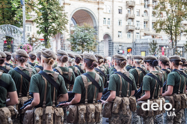 Как проходила репетиция парада в центре Киева. Фото: Э. Солдатова