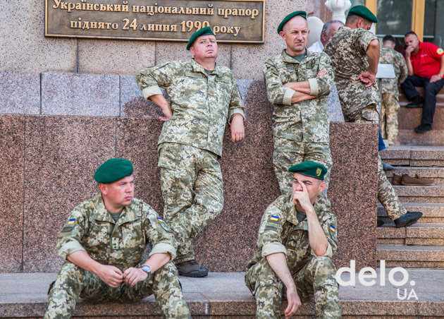 Как проходила репетиция парада в центре Киева. Фото: Э. Солдатова