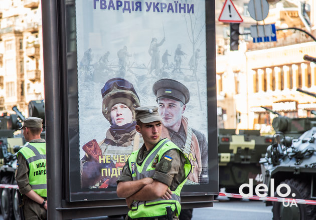 Как проходила репетиция парада в центре Киева. Фото: Э. Солдатова