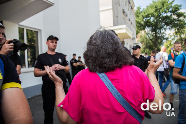 Митинг под зданием МВД. 1 августа 2018. Фото: Э.Солдатова