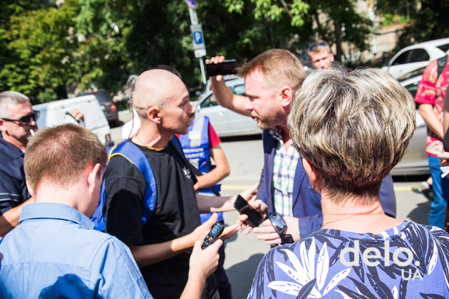 Митинг под зданием МВД. 1 августа 2018. Фото: Э.Солдатова