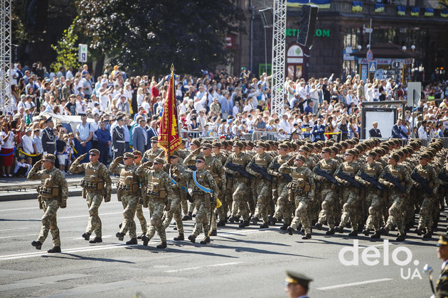 Военный парад на 27-й День Независимости. Фото: Т.Довгань