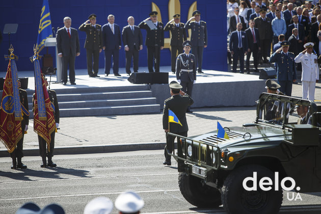 Военный парад на 27-й День Независимости. Фото: Т.Довгань