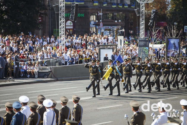 Военный парад на 27-й День Независимости. Фото: Т.Довгань