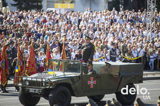 Военный парад на 27-й День Независимости. Фото: Т.Довгань