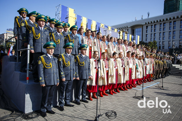 Военный парад на 27-й День Независимости. Фото: Т.Довгань