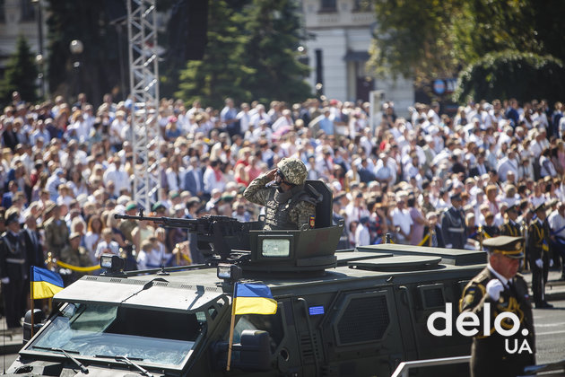 Военный парад на 27-й День Независимости. Фото: Т.Довгань