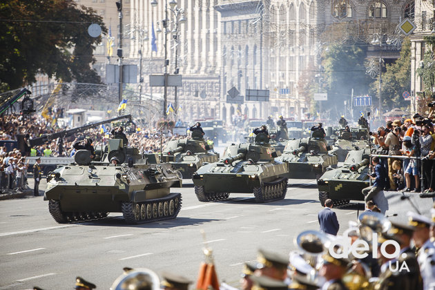 Военный парад на 27-й День Независимости. Фото: Т.Довгань