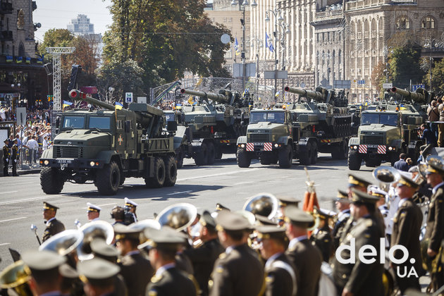 Военный парад на 27-й День Независимости. Фото: Т.Довгань