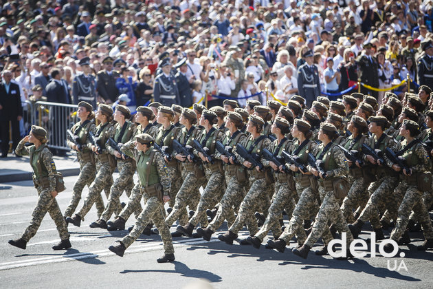 Военный парад на 27-й День Независимости. Фото: Т.Довгань