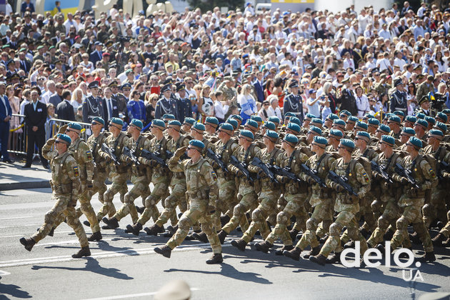 Военный парад на 27-й День Независимости. Фото: Т.Довгань